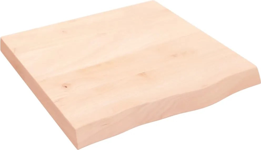vidaXL kezeletlen tömör fa fürdőszobai pult 60x60x(2-6) cm