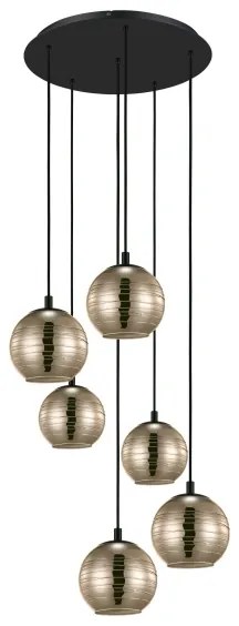 Eglo 39687 - Csillár zsinóron LEMORIETA 6xE27/40W/230V