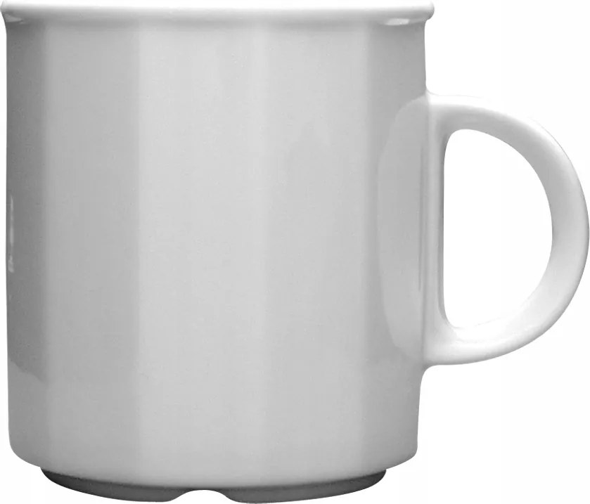 Lubiana Merkury Bögre Kávéhoz, Teához, Fehér Porcelán Kerámia 300 ml