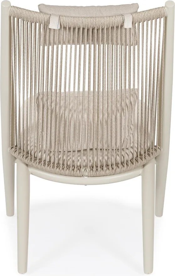 Bézs fém kerti fotel Aloha – Bizzotto