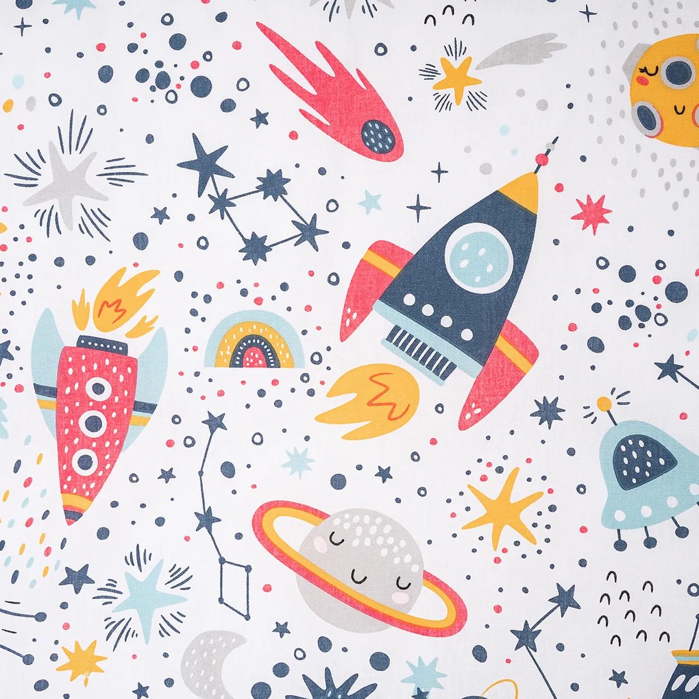 4Home Cosmic Adventure gyerek pamut ágyneműhuzat, 100 x 135 cm, 40 x 60 cm