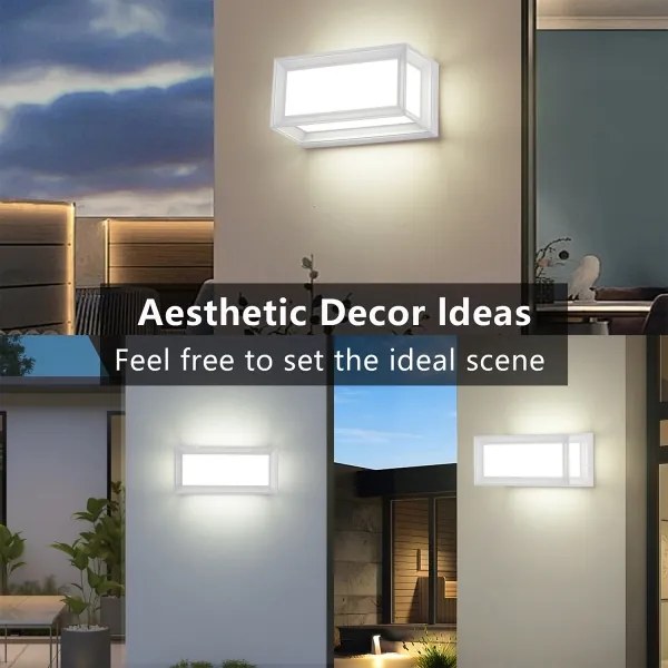 Brilagi - LED kültéri fali lámpatest PARKER LED/12W/230V 3000/4500/6000K fehér IP44