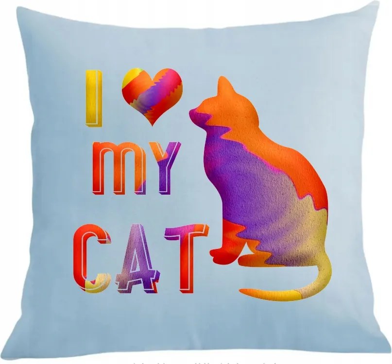 Párna párnahuzat Szeretem a macskámat
