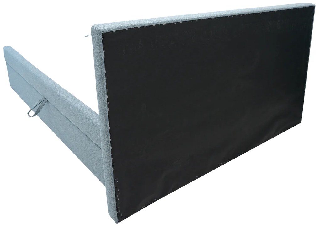Franciaágy Boxspring 180 cm Revenant (kék) (ágyráccsal és matraccal) (tárolóhellyel). 1098562