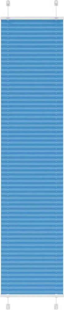 vidaXL pliszírozott redőny kék 40x200 cm szövetszélesség 39,4 cm