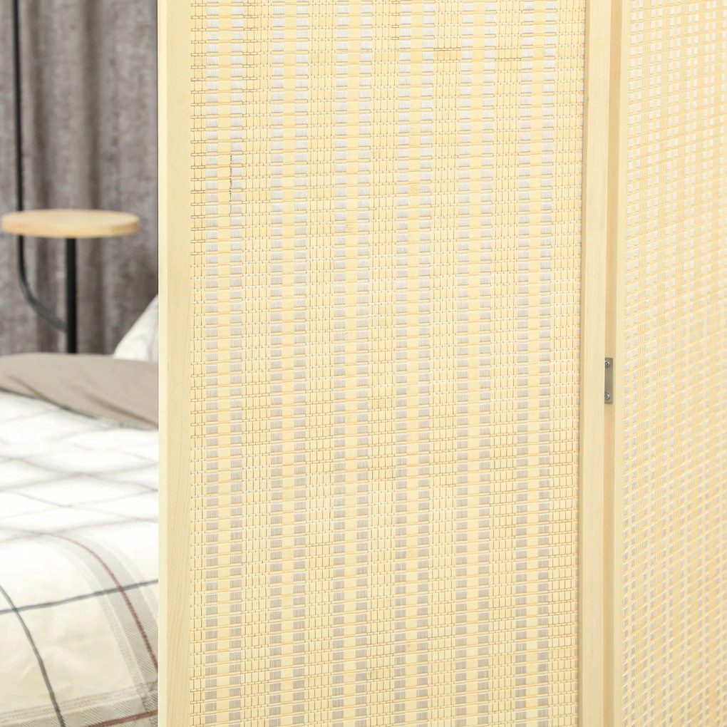 HOMCOM Belső Fa 3-paneles Szobakibővítő 135 x 180 cm Összecsukható Elválasztó Különböző Használatra | Aosom