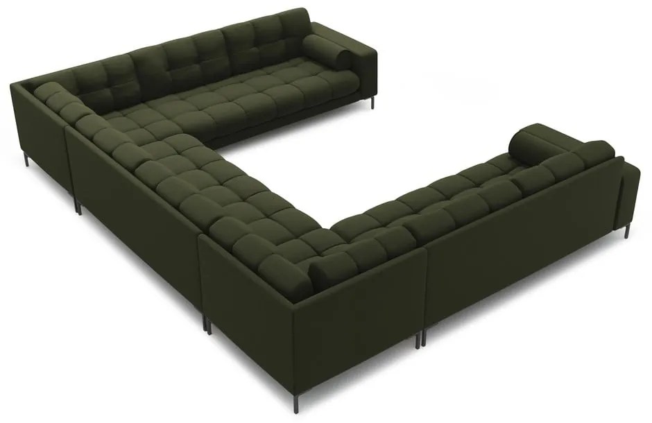 Zöld sarokkanapé (U alakú) Bali – Cosmopolitan Design