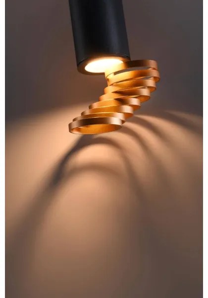 Spotlámpa TUBA 1xGU10/15W/230V fekete/réz