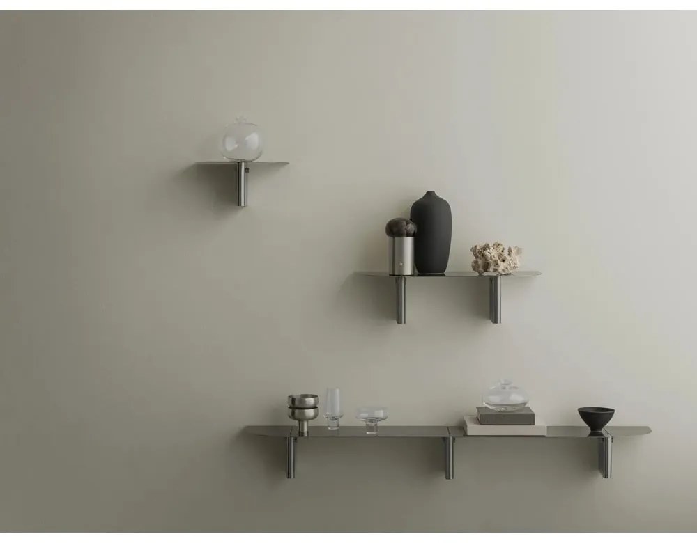 Szürke acél fali polc 60 cm Oru – Blomus