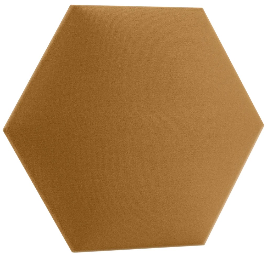 Kárpitozott panel - Hatszög - 30x26cm Szín: Sárga