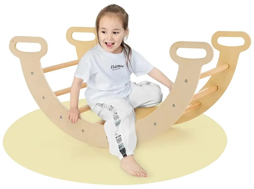 3 részes fa mászóka szett