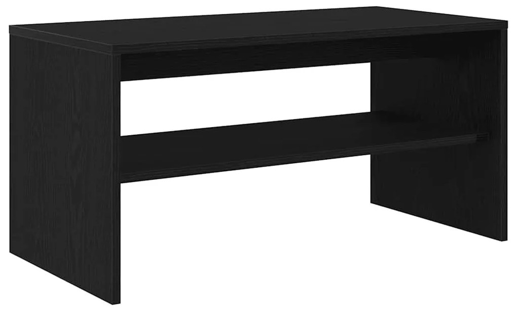 fekete tölgy színű szerelt fa TV-szekrény 80 x 40 x 40 cm