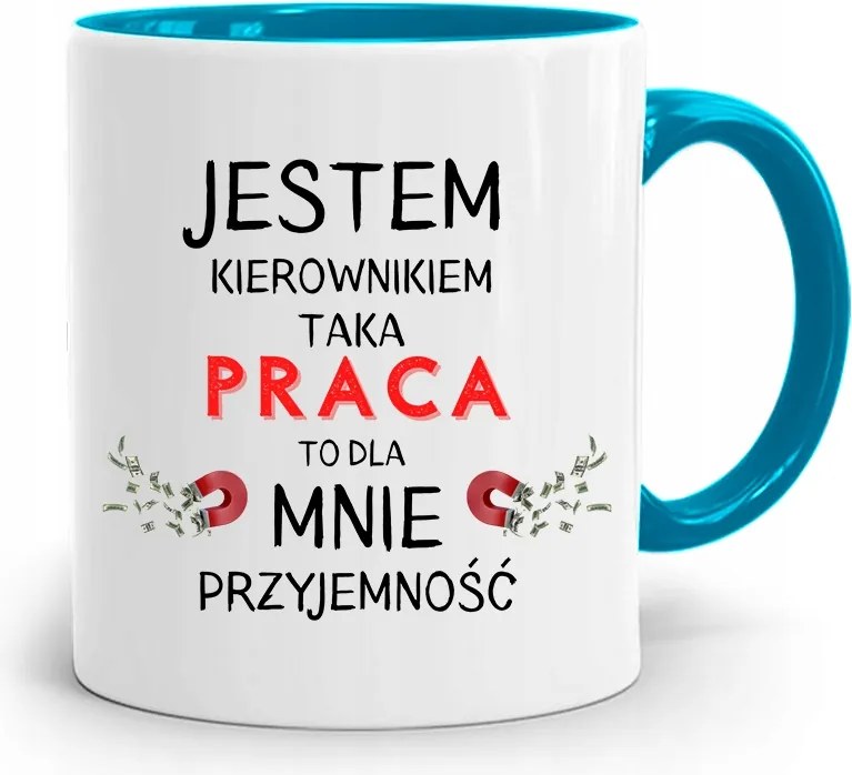 Kék Bögre A Vezetőnek Én Vagyok A Vezető A Fényképes Nyomtatással