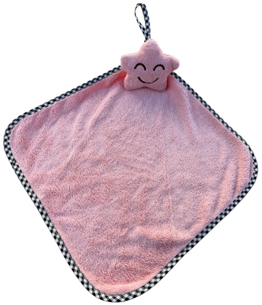 Mikroplüss törölköző Star Méret: Zöld 30x30 cm