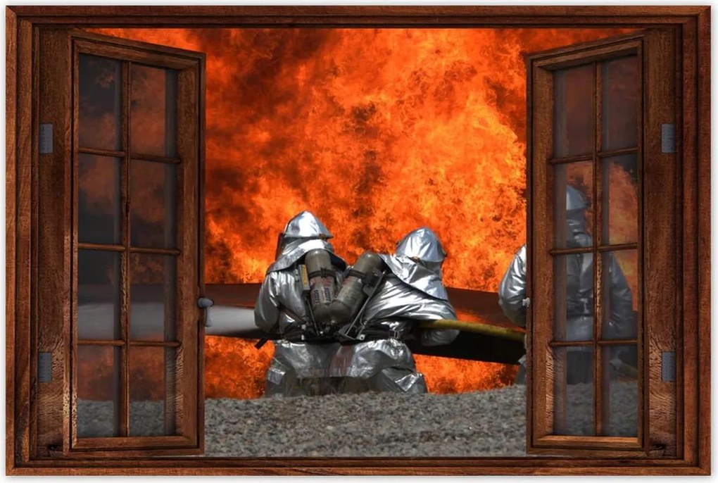 Poszterek 90x60 Tűzoltók akcióban