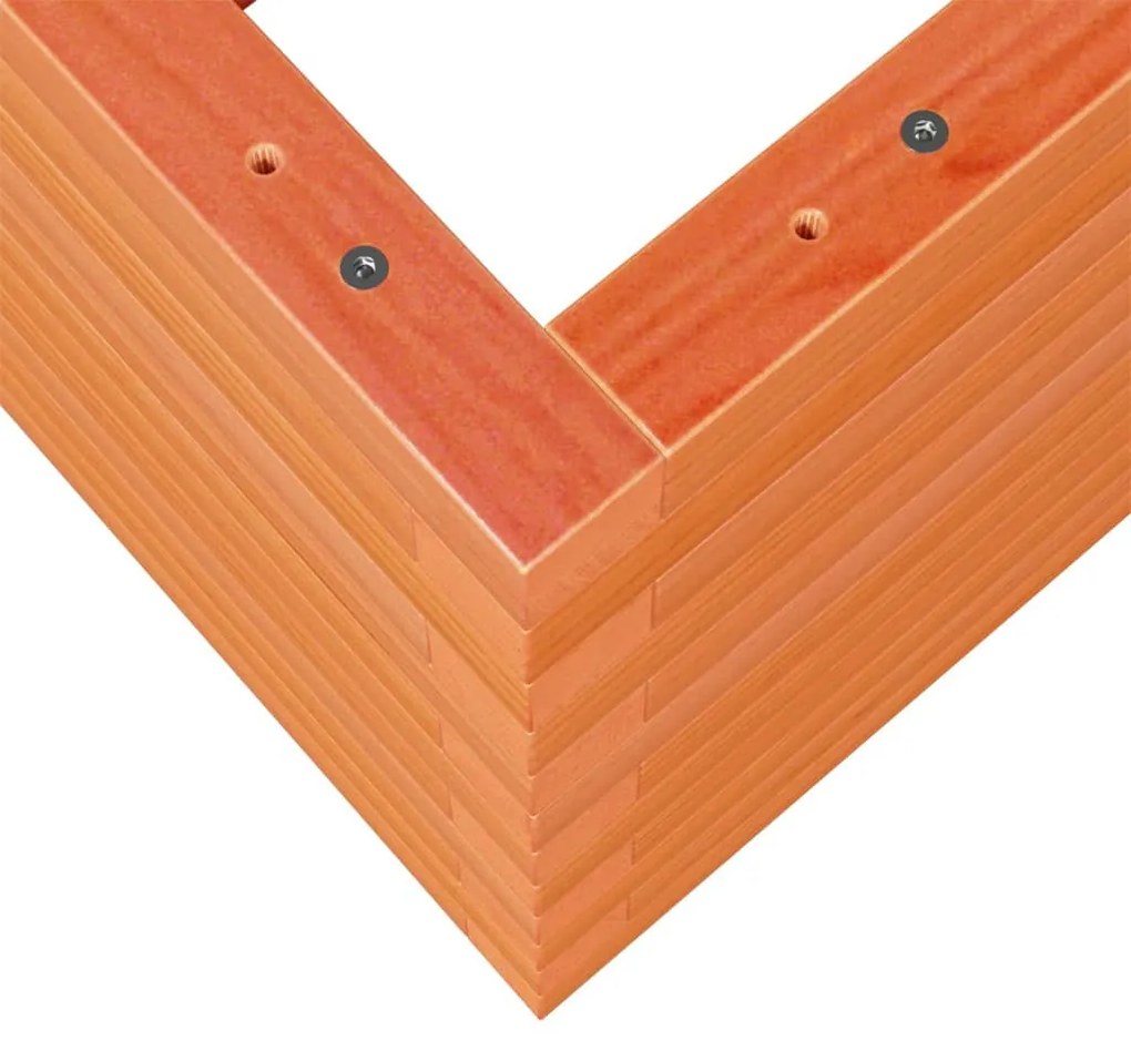viaszbarna tömör fenyőfa kerti virágláda 110 x 40 x 46 cm