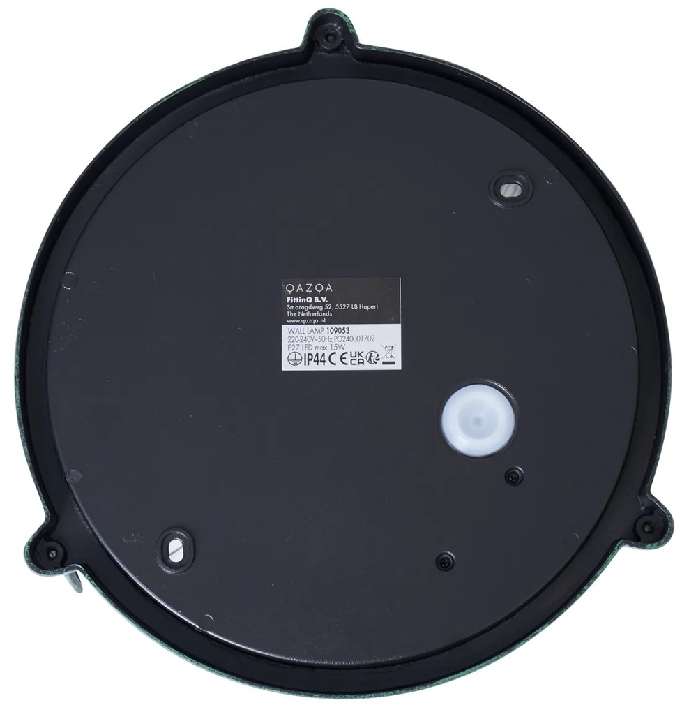 Kültéri fali lámpa zöld kerek IP44 - Noutica