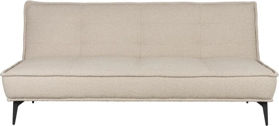 Bézs buklé kinyitható kanapé 184 cm Cielke – White Label
