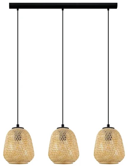 Eglo 43262 - Csillár zsinóron DEMBLEBY 3xE27/40W/230V