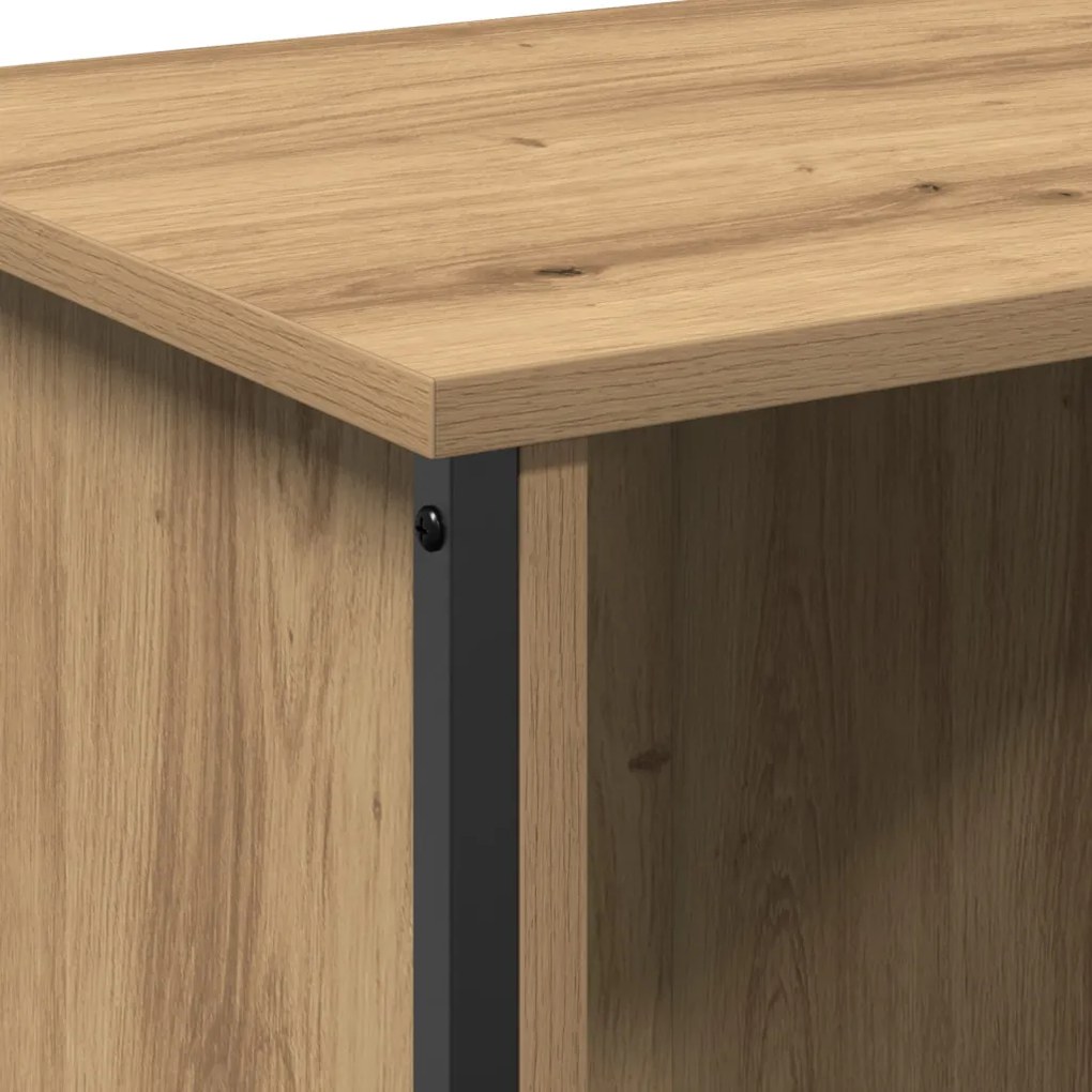 TV állvány Tölgyfa MDF, Fém 102 x 35 x 45 cm TV állvány