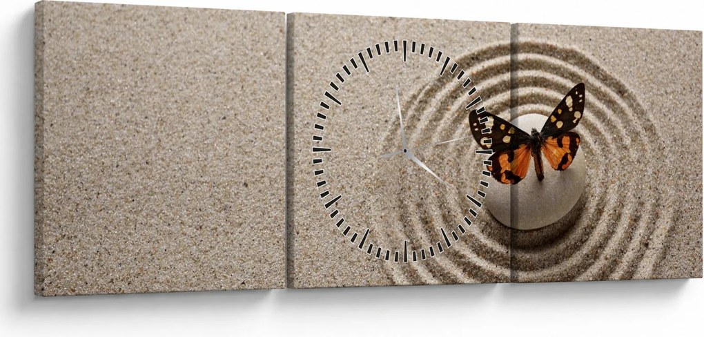 Kép - Zen kert (órával) (90x30 cm)