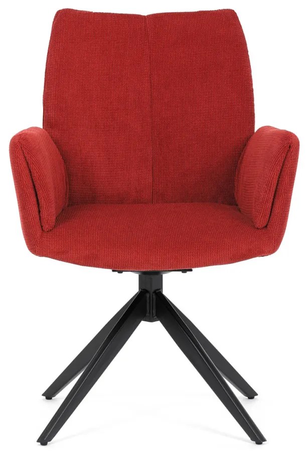 Scaun pivotant Red Fabric cu tapițerie, mecanism pivotant 180°. HC-933