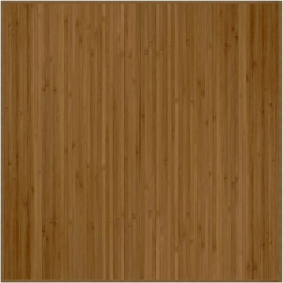 vidaXL barna bambusz négyzet alakú szőnyeg 100 x 100 cm