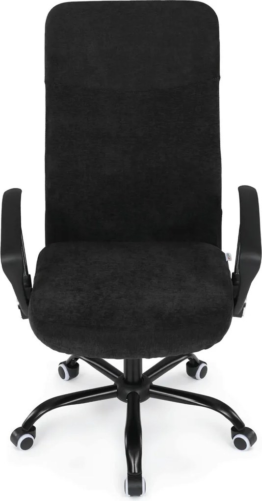 KA-W3109 fekete szövet irodai szék hinta mechanizmussal