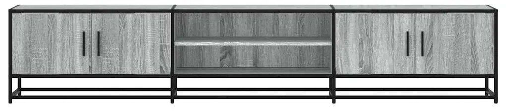 szürke sonoma színű szerelt fa TV-szekrény 210 x 35 x 41 cm