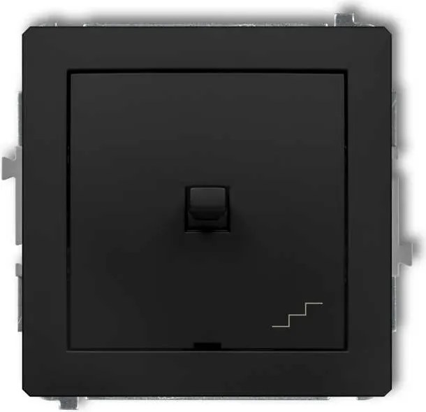Karlik Lépcsőkapcsoló Fekete 12DWPUS-3 Deco