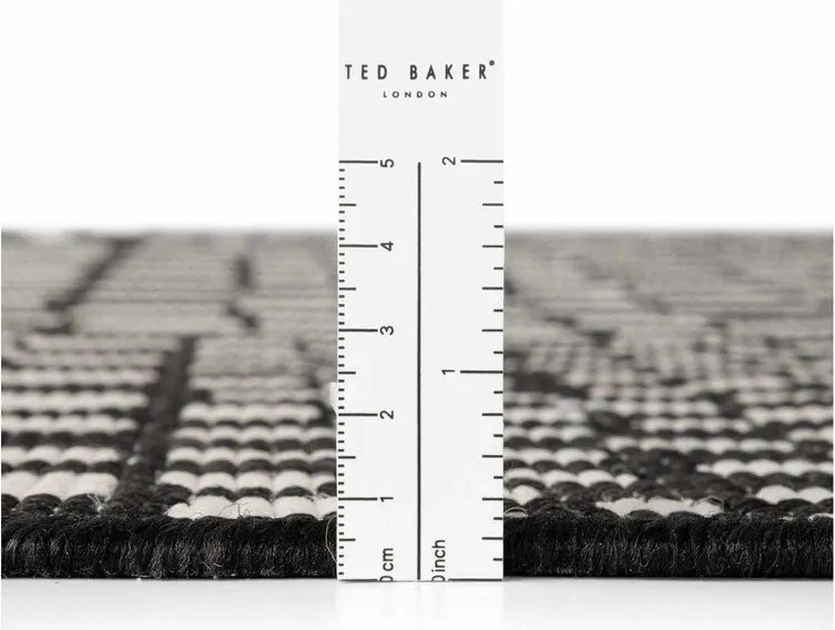 Fekete-krémszínű kültéri-beltéri szőnyeg 160x230 cm Haringey Barkham – Ted Baker