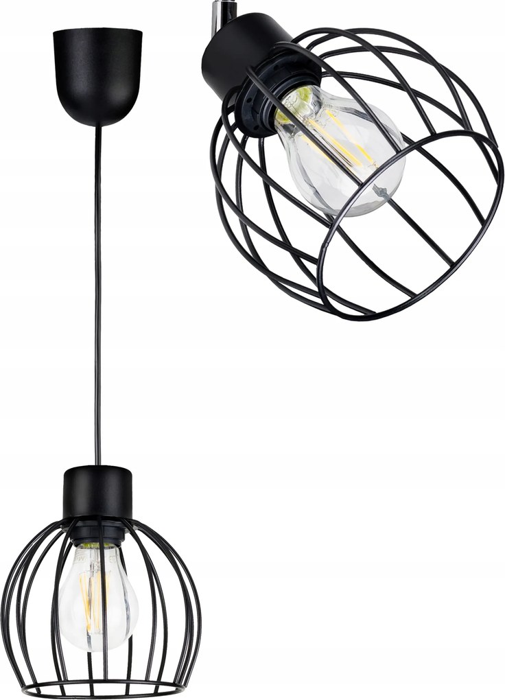 Függő Lámpa Túlnyúlás csillár mennyezet loft drót Gömb