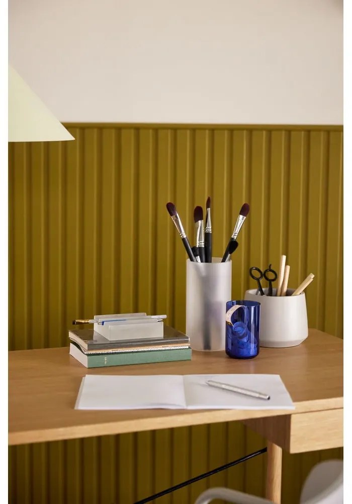 Íróasztal tölgyfa dekorral 55x120 cm Studio – Hübsch