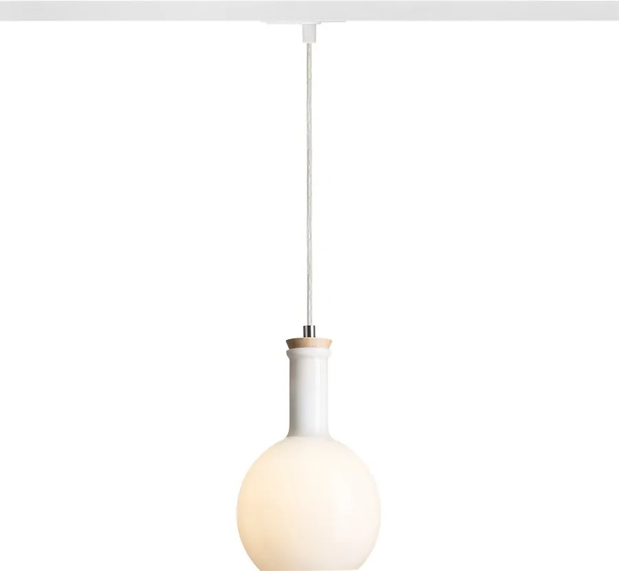 RENDL PULIRE RD egyáramkörös sínre opálüveg/fa 230V LED E14 6W