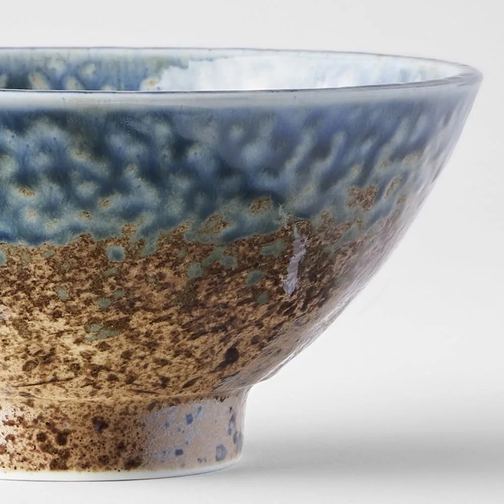 Earth &amp; Sky kék-barna kerámia tálka, ø 16 cm - MIJ