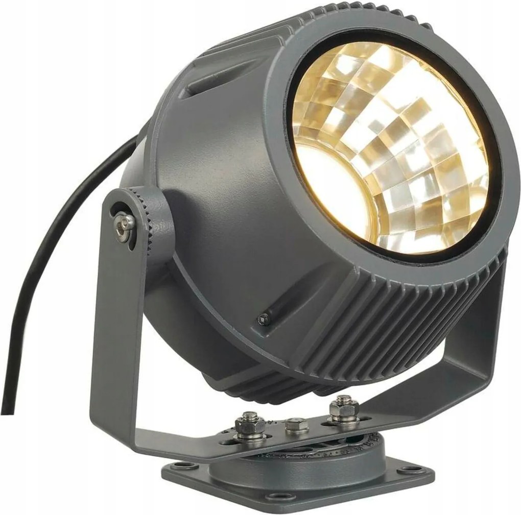 Slv Big White Flac Beam, kültéri homlokzati Led lámpatest, 3000K, IP65, szürke