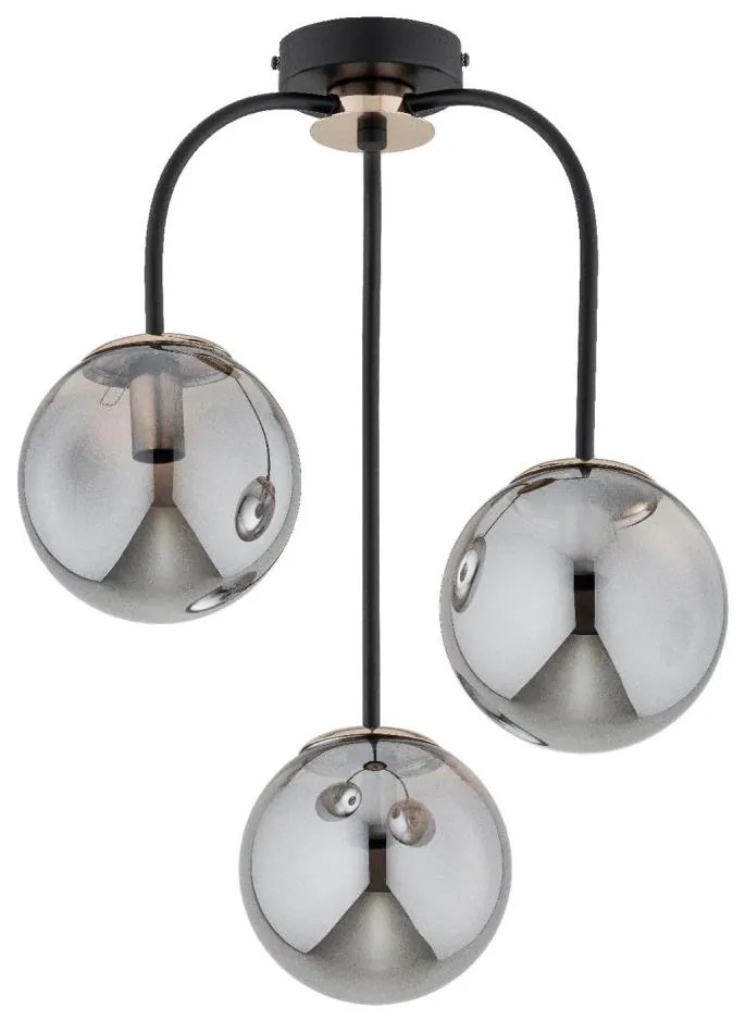 Felületre szerelhető csillár GAMMA 3xE14/10W/230V fekete