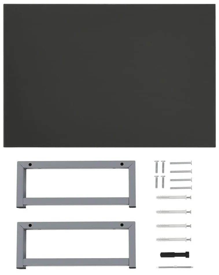 szürke fürdőszobai bútor 60 x 40 x 16,3 cm