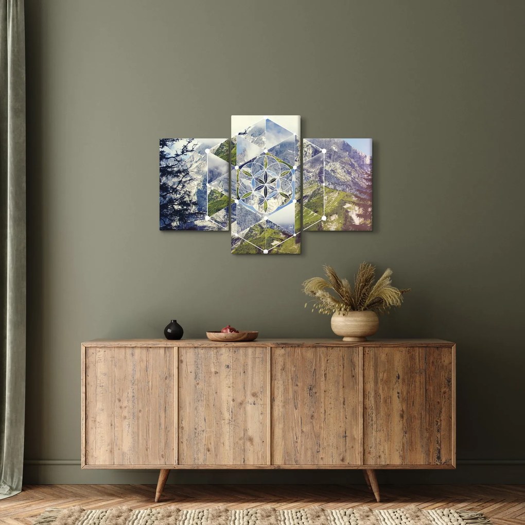 Kép - Geometriai ábra (90x60 cm)