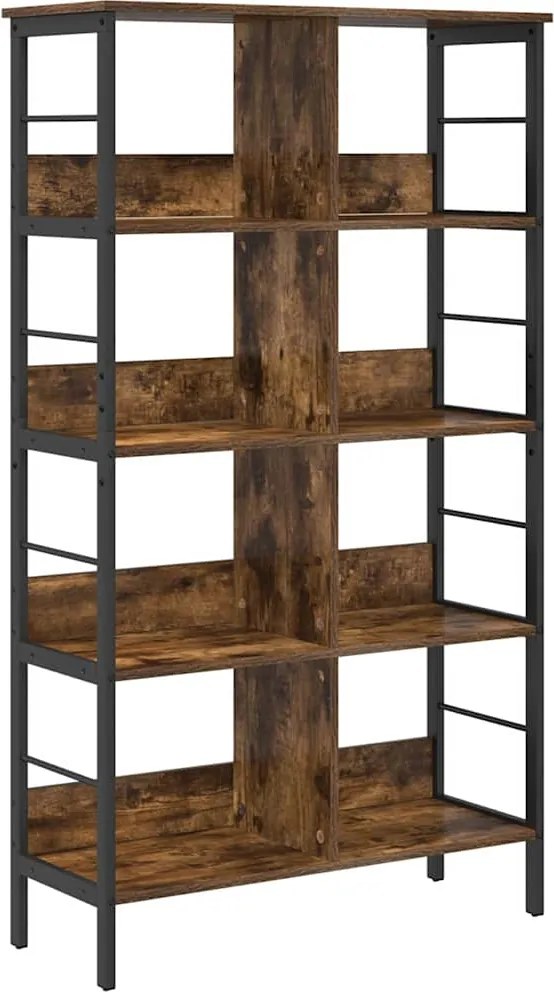 vidaXL Könyvespolc Füstölt tölgy 82 x 32 x 144,5 cm Faanyag