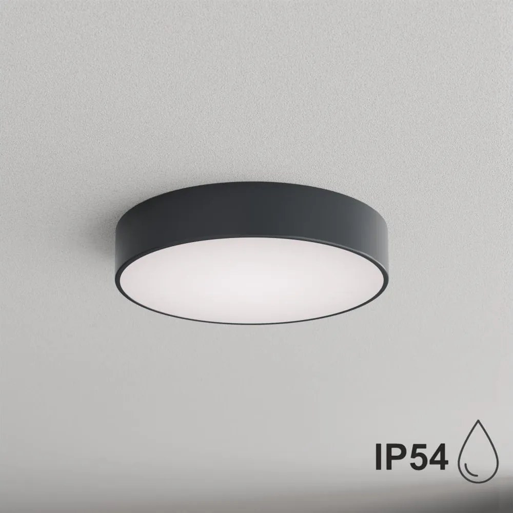 BRILAGI - Fürdőszobai mennyezeti lámpatest CLARE 3xE27/24W/230V átm. 40 cm antracit IP54
