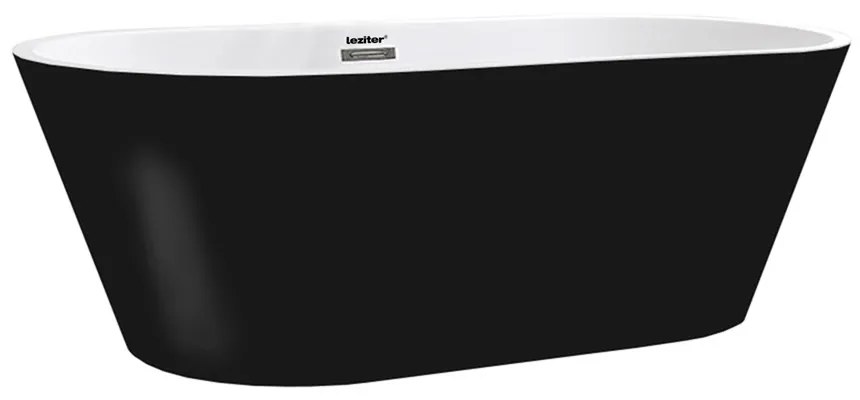 Noa szabadon álló fürdőkád 170x75x56 cm fekete