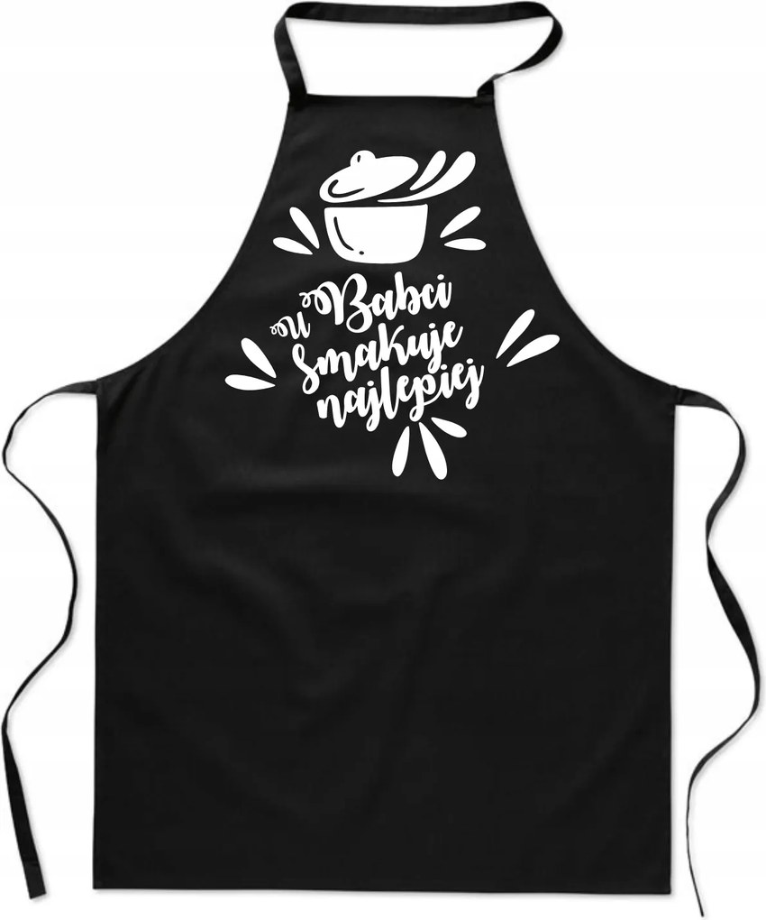Konyhai Kötény fekete Nagymama Ízlése A Legjobb Ajándék FA_429_cz