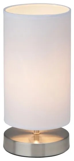 Brilliant - CLARIE asztali lámpa 1xE14/40W/230V matt króm/fehér