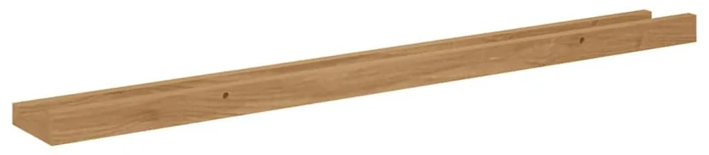 vidaXL Falpolc polcokkal tárolóval 4 pcs Barna 80 x 9 x 3 cm Faanyag