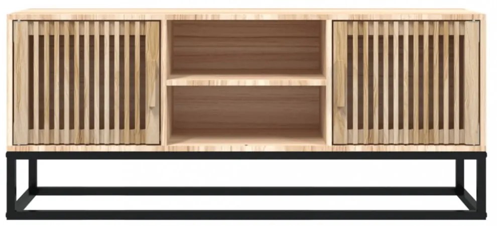 szerelt fa és vas TV-szekrény 105x30x45 cm