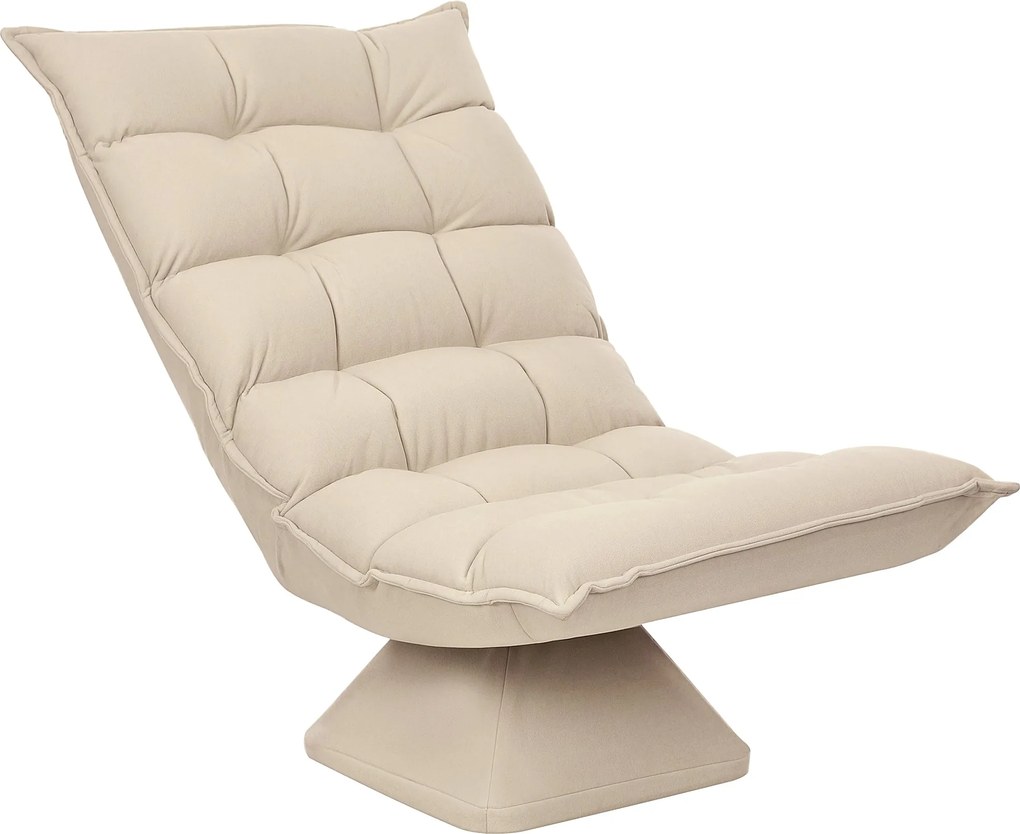 HOMCOM Ágyazható Földi Szék, Forgatható Meditáló Szék Állítható Támlával, Puhább Lazító Kanapé, Párnázott Reitarálható Karosszék Irodába, Nappaliba, B