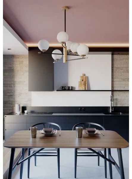 Redo 01-2950 - Csillár rúdon ESSENTIAL 6xE14/28W/230V