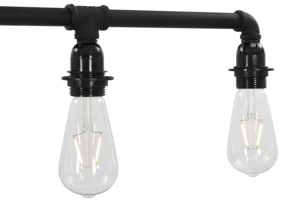 fekete mennyezeti lámpa 5 x E27