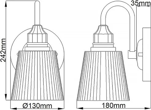 Quintiesse QN-ADDISON1-BATH - LED fürdőszobai fali lámpa ADDISON 1xG9/3W/230V IP44